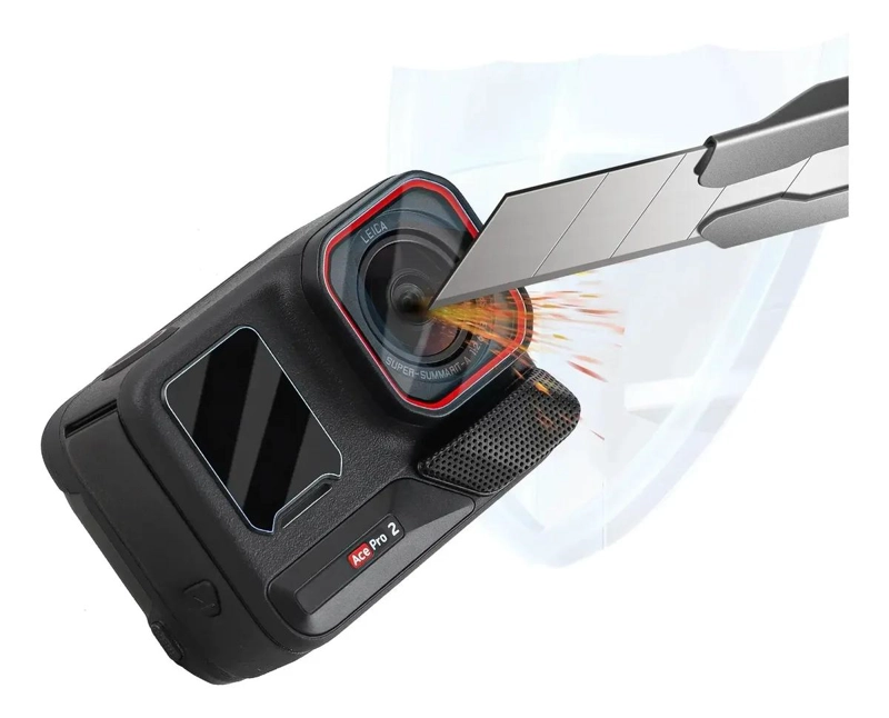 PROTECTOR DE VIDRIO TEMPLADO PARA CAMARA INSTA360 ACE PRO 2 - 3