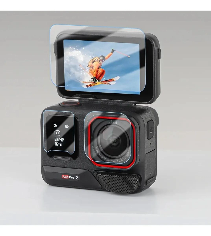 PROTECTOR DE VIDRIO TEMPLADO PARA CAMARA INSTA360 ACE PRO 2 - 5
