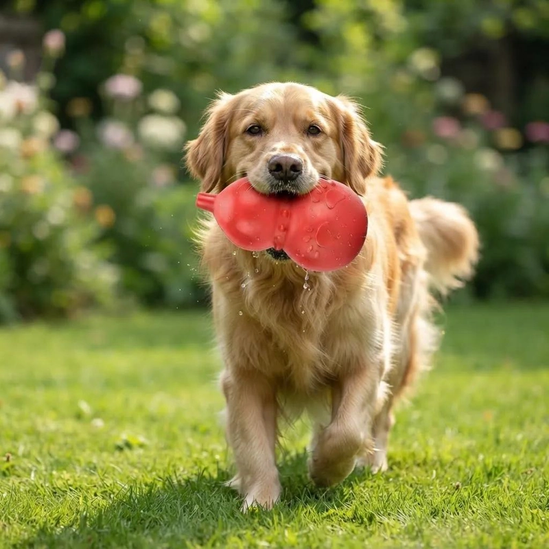 JUGUETE RESISTENTE PARA PERROS GRANDES COLOR ROJO - 2