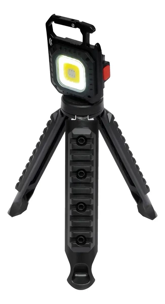 MINI FOCO LED RECARGABLE CON TRIPODE Y MULTIPLES MODOS DE LUZ - 1