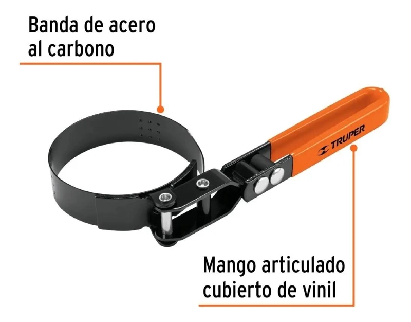 LLAVE DE BANDA METALICA PARA FILTRO DE ACEITE - 2