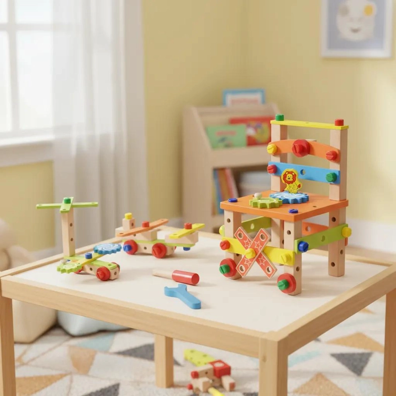 SILLA MONTESSORI DESARMABLE JUGUETE DIDACTICO PARA NIÑOS - 8
