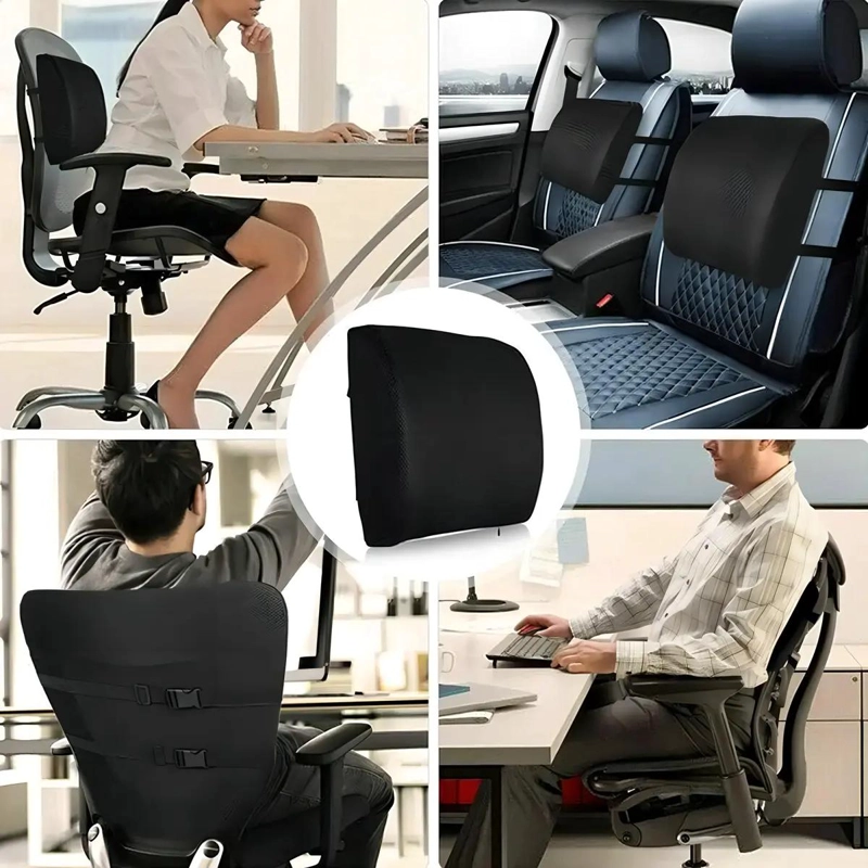 COJIN LUMBAR ERGONOMICO CON ESPUMA VISCOELASTICA PARA SOPORTE DE ESPALDA - 9