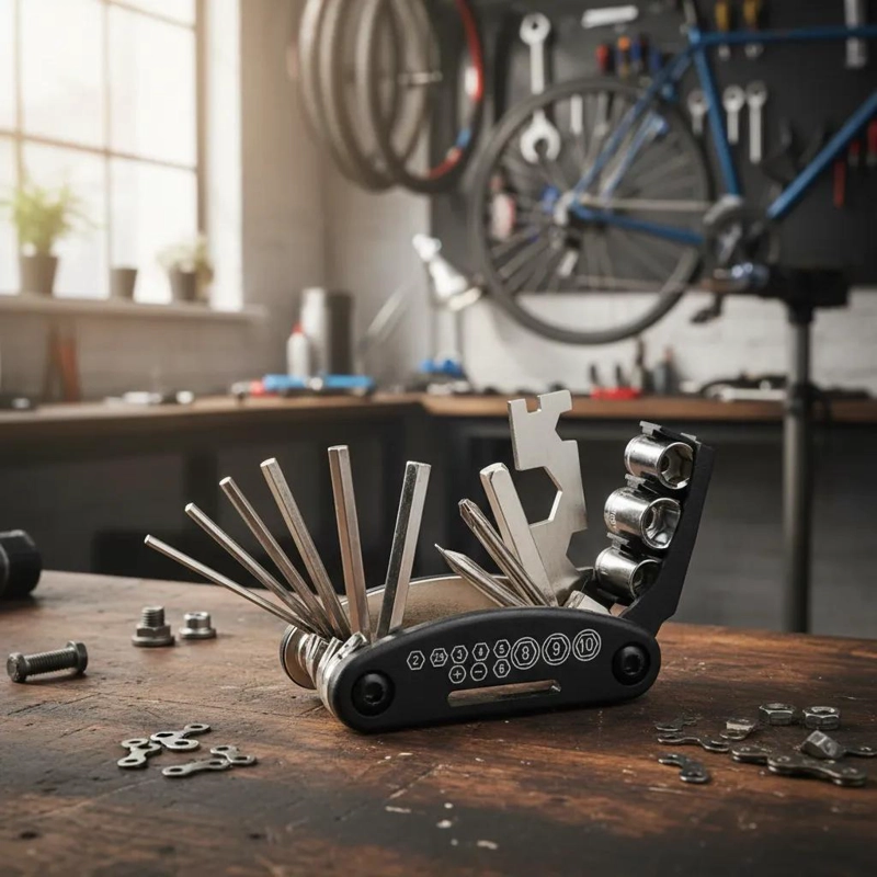 MULTIHERRAMIENTA COMPACTA PARA BICICLETA CON LLAVES Y DESTORNILLADORES - 3