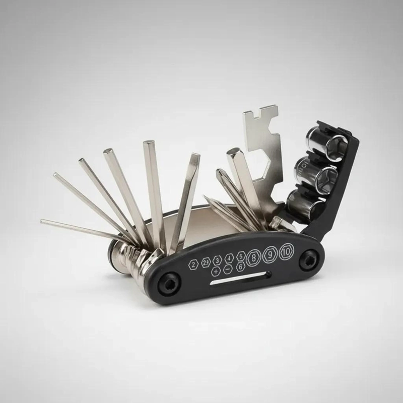 MULTIHERRAMIENTA COMPACTA PARA BICICLETA CON LLAVES Y DESTORNILLADORES - 6
