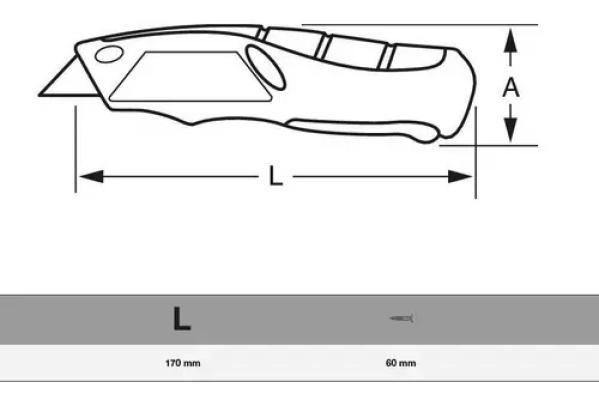 CUTTER RETRACTIL CON COMPARTIMIENTO PARA HOJAS - 2