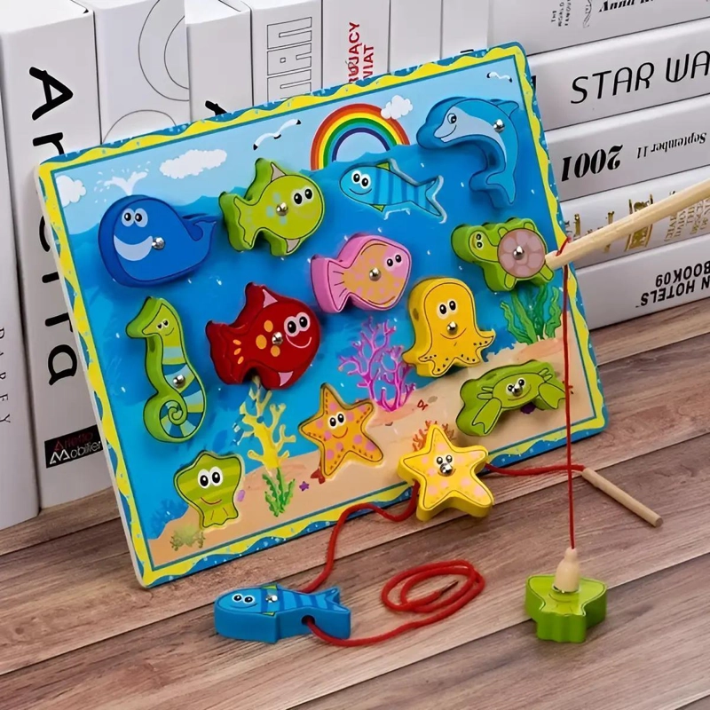 JUEGO DE PESCA MAGNE TICO DIDACTICO PARA NIÑOS - 1