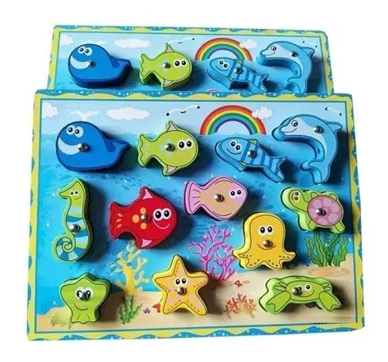 JUEGO DE PESCA MAGNE TICO DIDACTICO PARA NIÑOS - 2