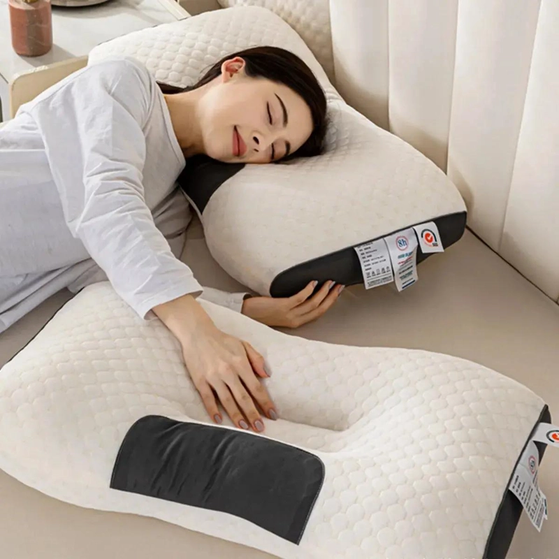 ALMOHADA ERGONOMICA ANTIBACTERIANA PARA EL CUELLO 68X42CM - 9