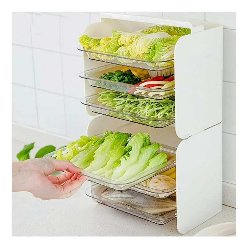 ESTANTE DE COCINA MULTIFUNCIONAL DE TRES NIVELES - 5
