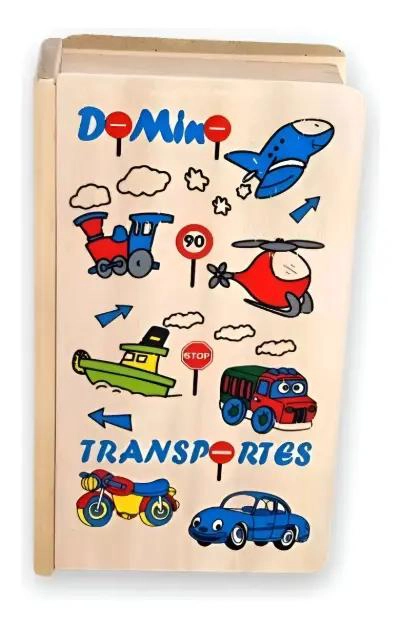 JUEGO DE DOMINO INFANTIL DE MADERA CON PIEZAS GRANDES - 4