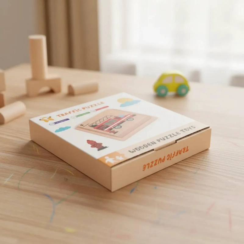 PUZZLE DE MADERA 4 EN 1 PARA APRENDER MEDIOS DE TRANSPORTE - 4