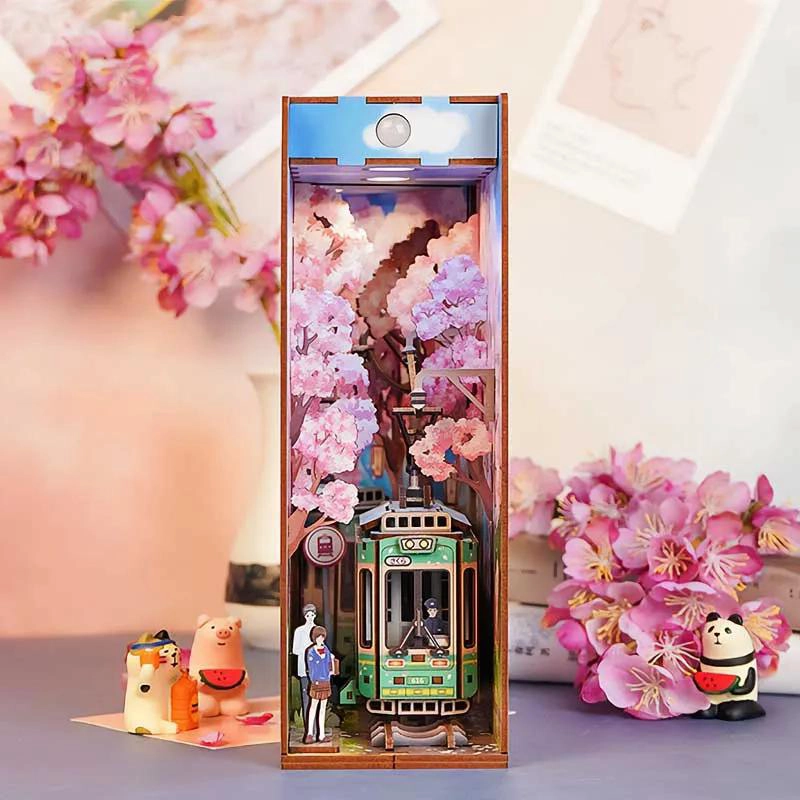 PUZZLE 3D SAKURA TRAVEL BOOKNOOK ILUMINADO PARA ESTANTERIAS - 3