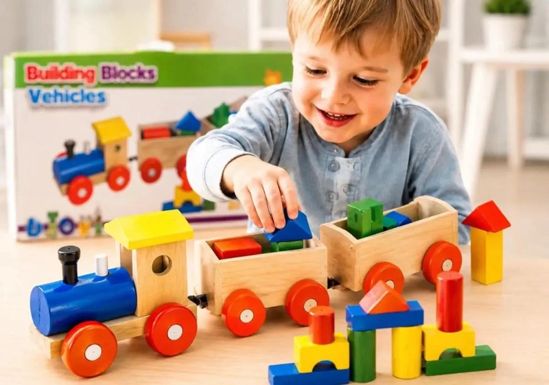 CUBO DIDACTICO DE MADERA CON 15 PIEZAS DE ENCAJE - 3