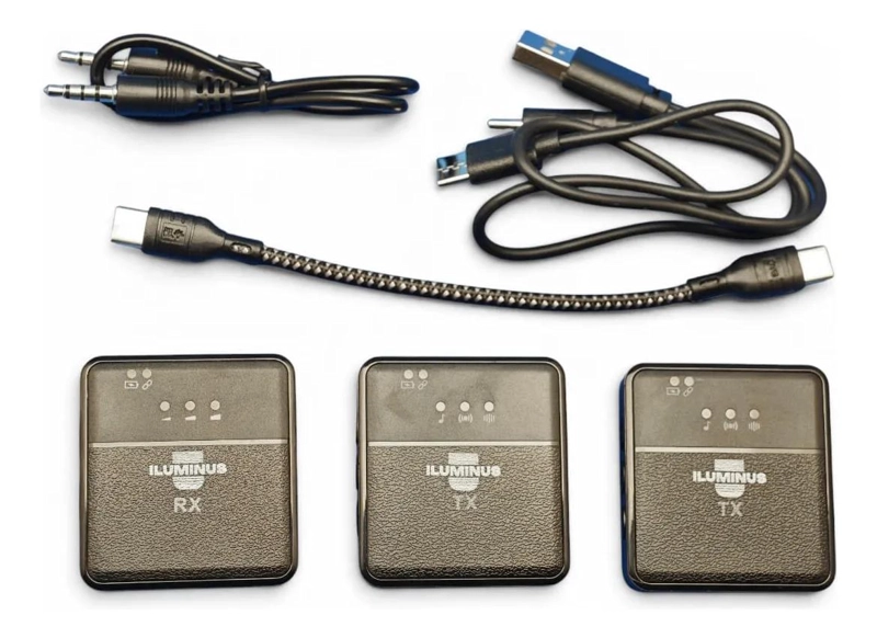 MICROFONO INALAMBRICO DOBLE USB-C PARA GRABACION DE AUDIO - 6