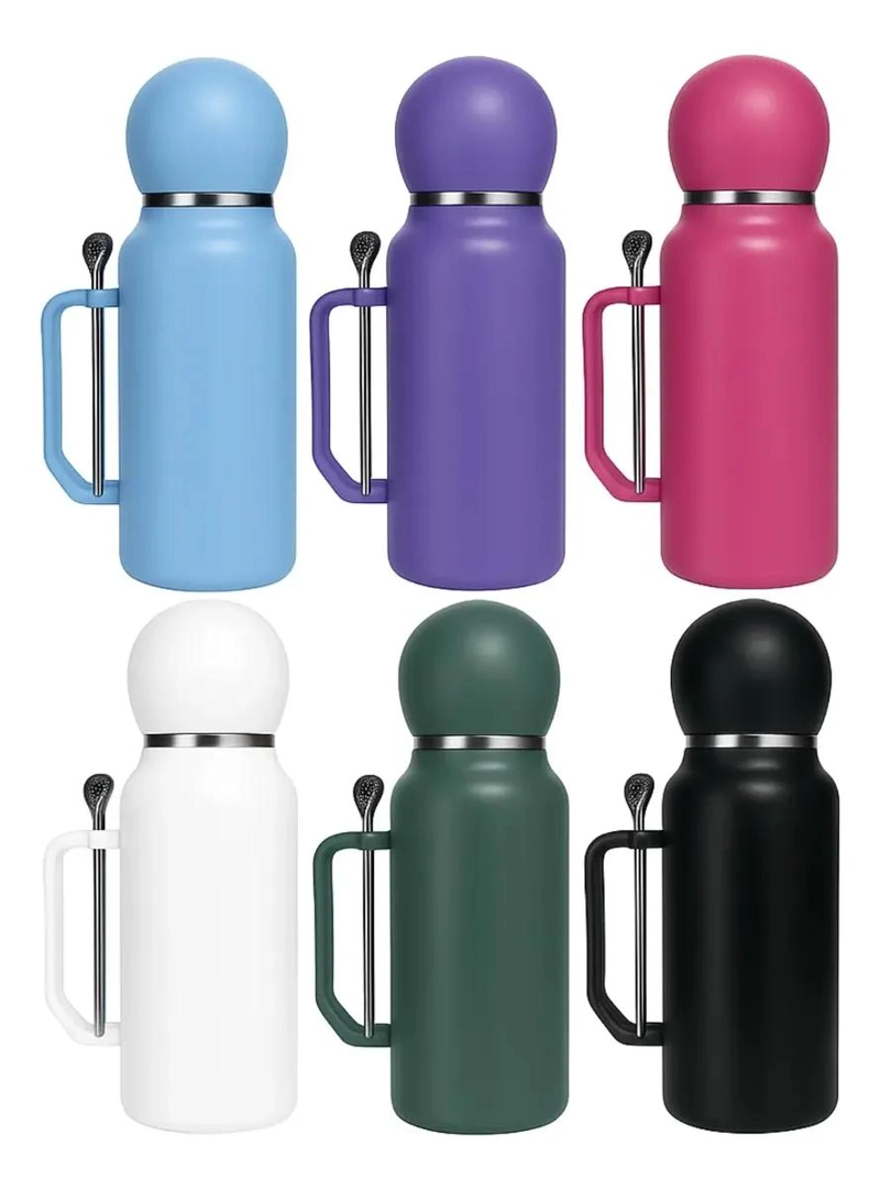 TERMO DE ACERO INOXIDABLE 1300ML PARA BEBIDAS FRIAS Y CALIENTES - 3
