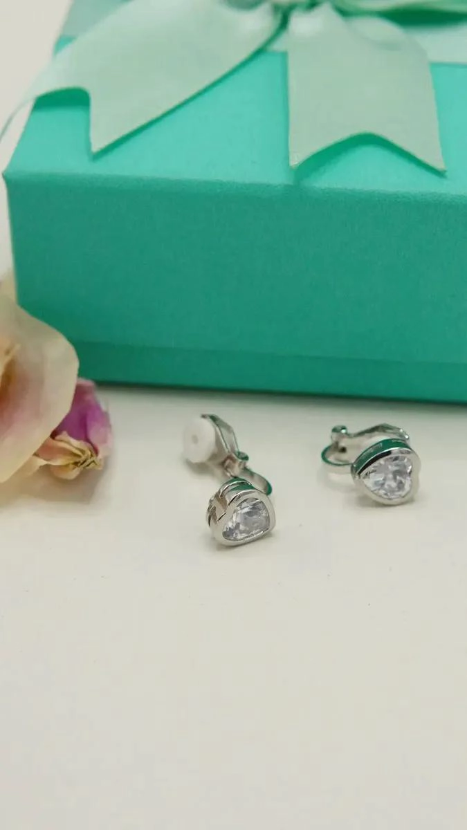 AROS EARCUFF CORAZON SIN PERFORACION DISEÑO MODERNO - 7