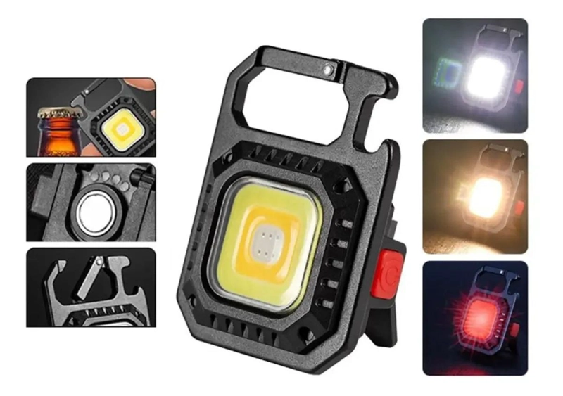 MINI FOCO LED RECARGABLE CON TRIPODE Y MULTIPLES MODOS DE LUZ - 6
