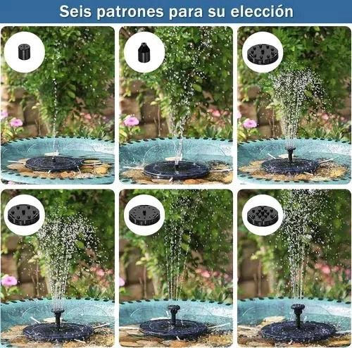 FUENTE FLOTANTE SOLAR PARA PISCINAS Y JARDINES CON 4 BOQUILLAS - 4