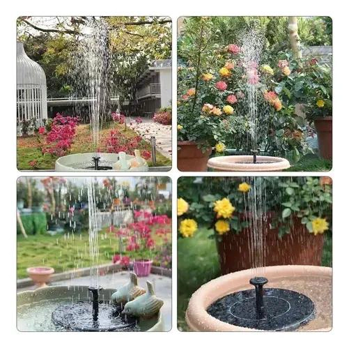 FUENTE FLOTANTE SOLAR PARA PISCINAS Y JARDINES CON 4 BOQUILLAS - 5