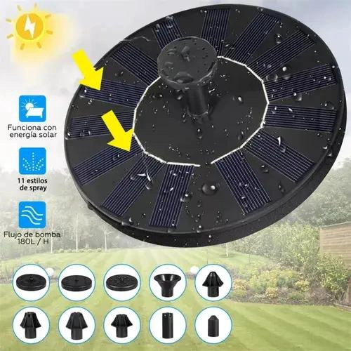 FUENTE FLOTANTE SOLAR PARA PISCINAS Y JARDINES CON 4 BOQUILLAS - 7