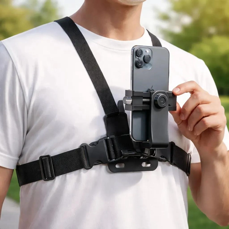 ARNE S DE PECHO AJUSTABLE PARA CELULAR Y CAMARAS DE ACCION - 4