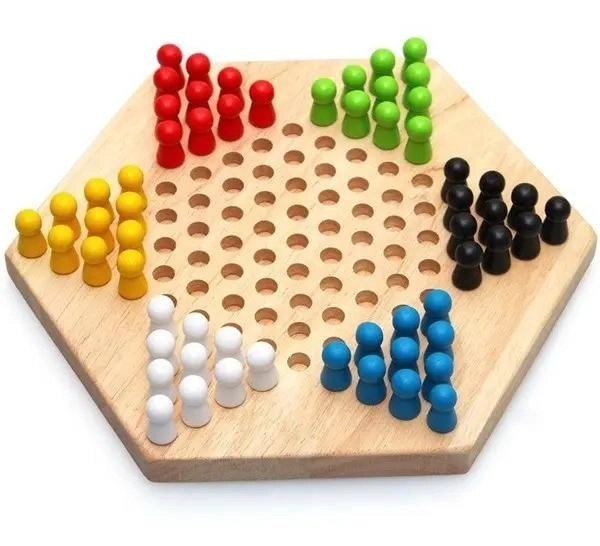 JUEGO DE DAMAS CHINAS DE MADERA PARA NIÑOS Y ADULTOS - 2