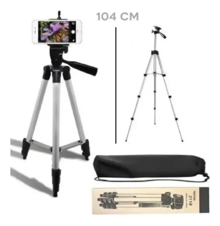 TRIPODE DE ALUMINIO COMPACTO PARA CELULARES Y CAMARAS - 5