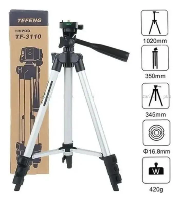 TRIPODE DE ALUMINIO COMPACTO PARA CELULARES Y CAMARAS - 6