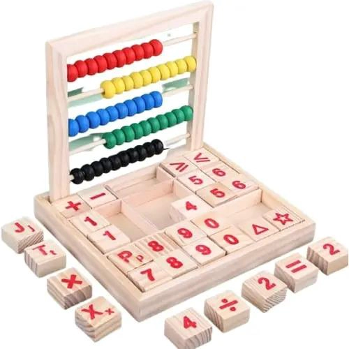 ABACO DE MADERA EDUCATIVO PARA DESARROLLO INFANTIL - 1