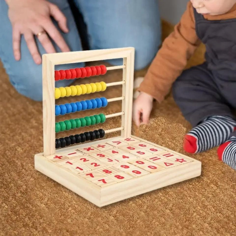 ABACO DE MADERA EDUCATIVO PARA DESARROLLO INFANTIL - 4