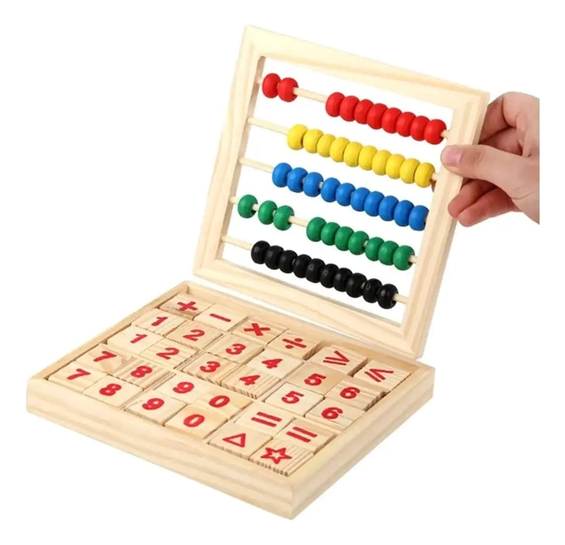 ABACO DE MADERA EDUCATIVO PARA DESARROLLO INFANTIL - 5