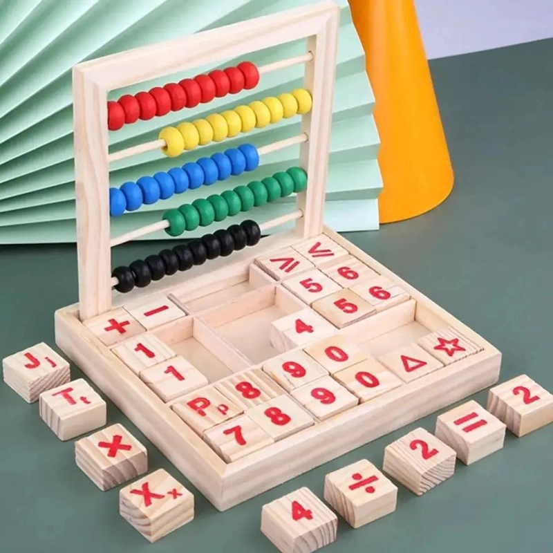 ABACO DE MADERA EDUCATIVO PARA DESARROLLO INFANTIL - 6
