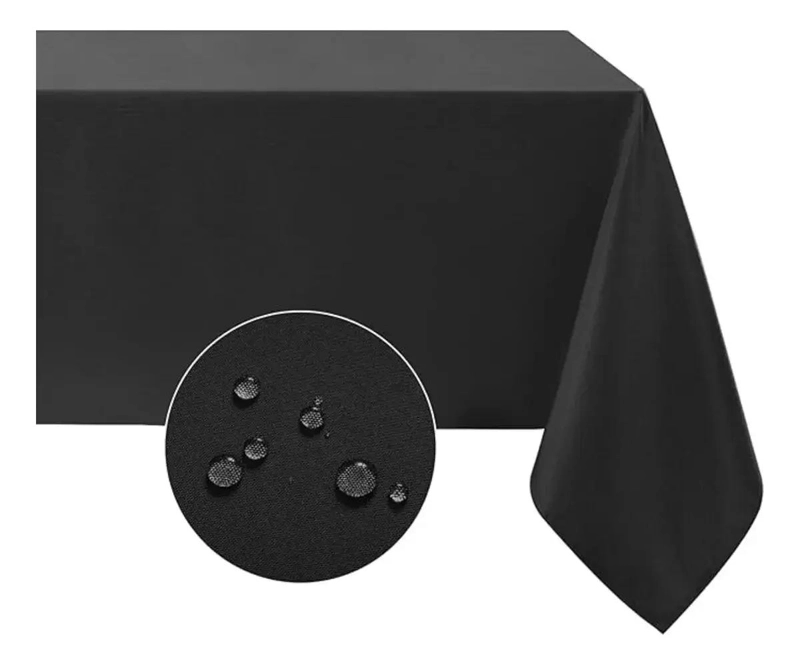 MANTEL RECTANGULAR ANTIMANCHAS 220 X 140 CM PARA MESA - 1