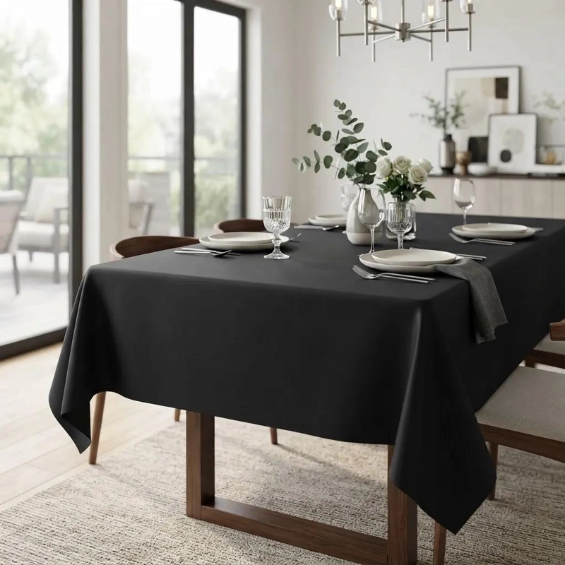 MANTEL RECTANGULAR ANTIMANCHAS 220 X 140 CM PARA MESA - 6
