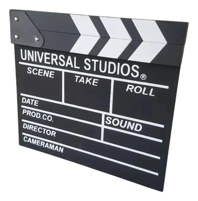 CLAQUETA DE CINE DE MADERA PARA RODAJES Y DECORACION - 2