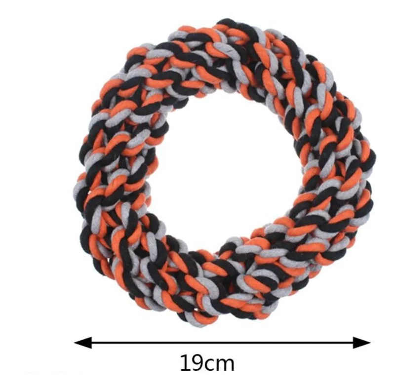 ANILLO MORDEDOR DE CUERDA RESISTENTE PARA PERROS PEQUEÑOS Y MEDIANOS - 7