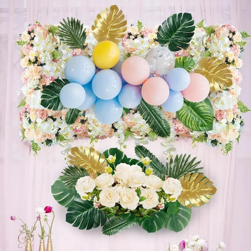 SET DE 70 HOJAS ARTIFICIALES MONSTERA PARA DECORACION TROPICAL - 3