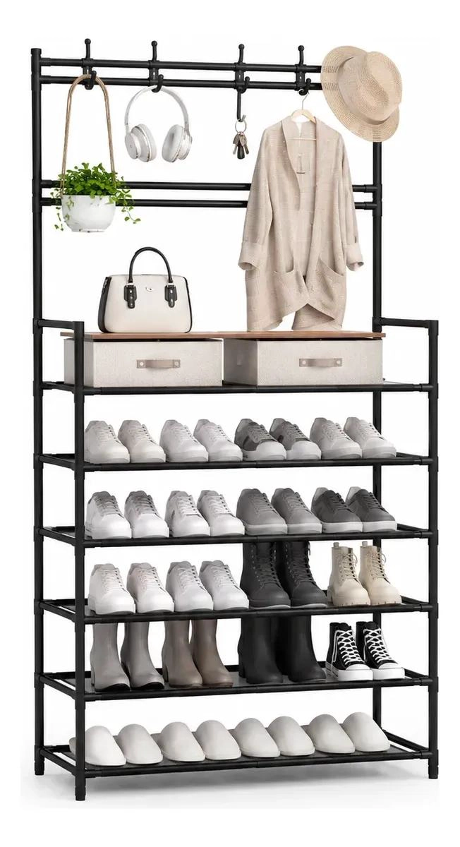 RACK MULTIFUNCIONAL DOBLE PARA ORGANIZAR ROPA Y ZAPATOS - 3