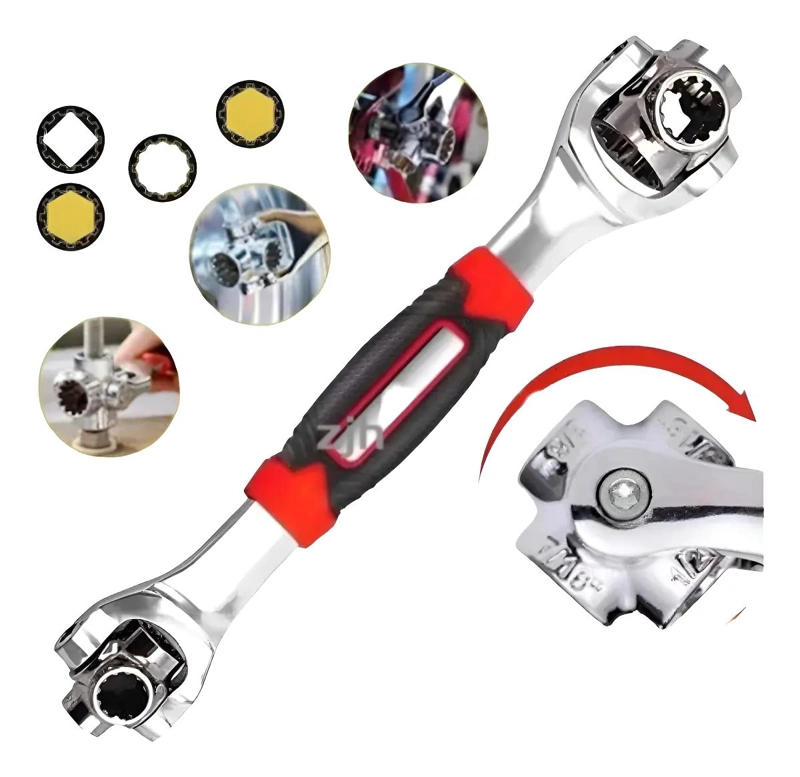 LLAVE MULTIFUNCIONAL 48 EN 1 CON DISEÑO ERGONOMICO Y ROTACION - 1