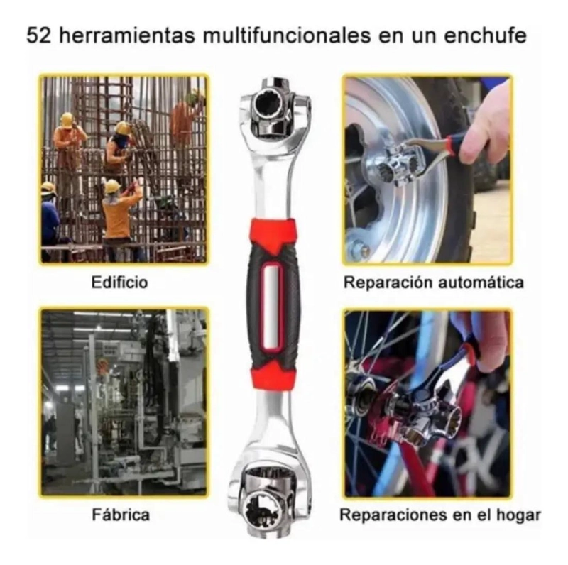 LLAVE MULTIFUNCIONAL 48 EN 1 CON DISEÑO ERGONOMICO Y ROTACION - 2