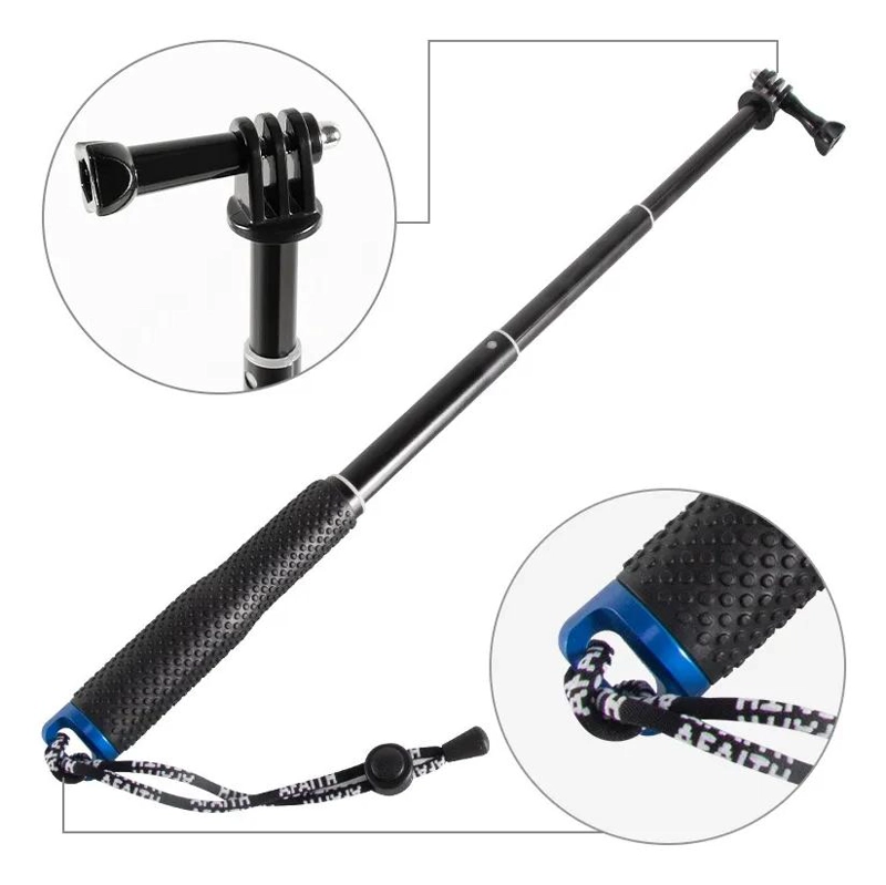 BASTON SELFIE SUMERGIBLE CON EXTENSION PARA CAMARAS DE ACCION - 3