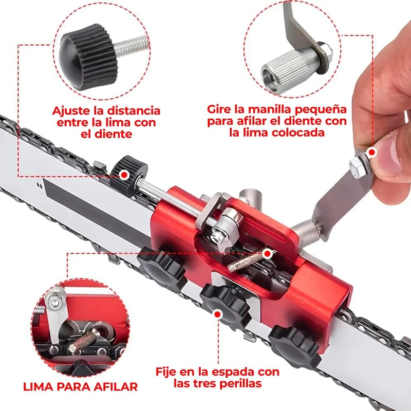 SET DE 6 LIMAS DIAMANTADAS PARA MOTOSIERRA - 4