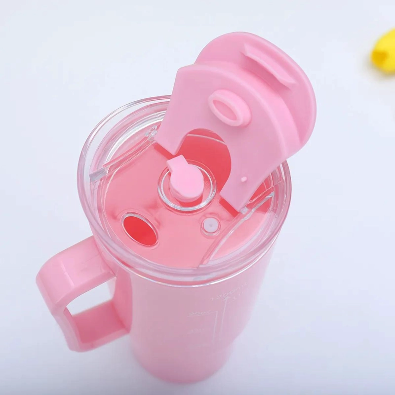 VASO DE PLASTICO ESTE TICO CON ASA Y PAJITA 1200 ML - 3