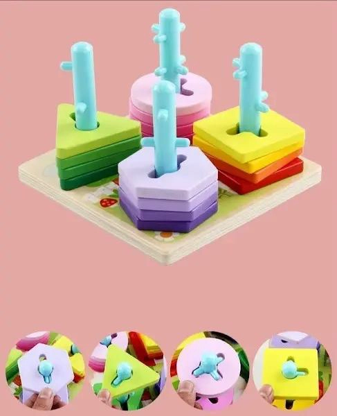 CUBO PUZZLE DIDACTICO DE MADERA PARA NIÑOS - 6