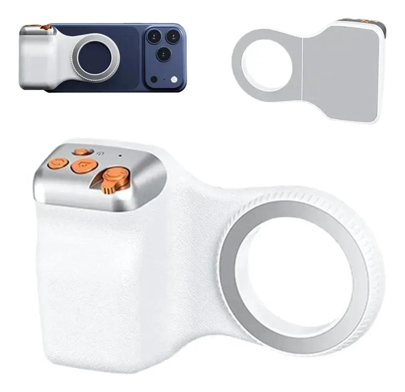 EMPUÑADURA MAGNE TICA PARA CELULAR Y CAMARA EN COLOR BLANCO - 2