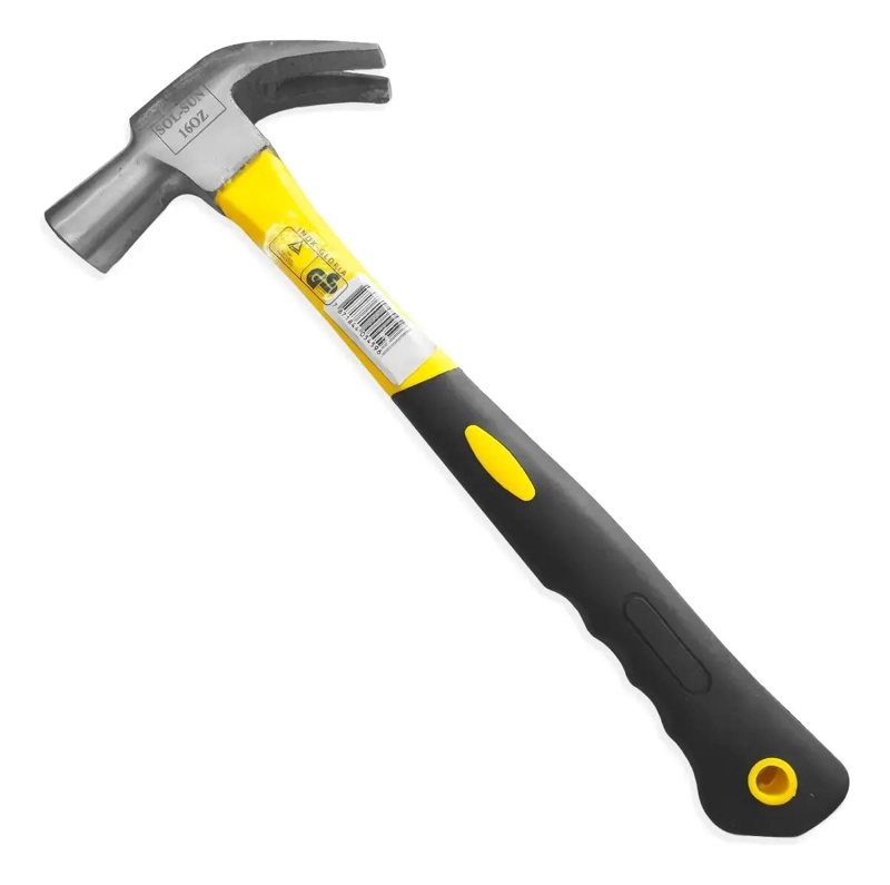 MARTILLO CARPINTERO 16OZ CON MANGO ANTIDESLIZANTE DE ACERO - 4