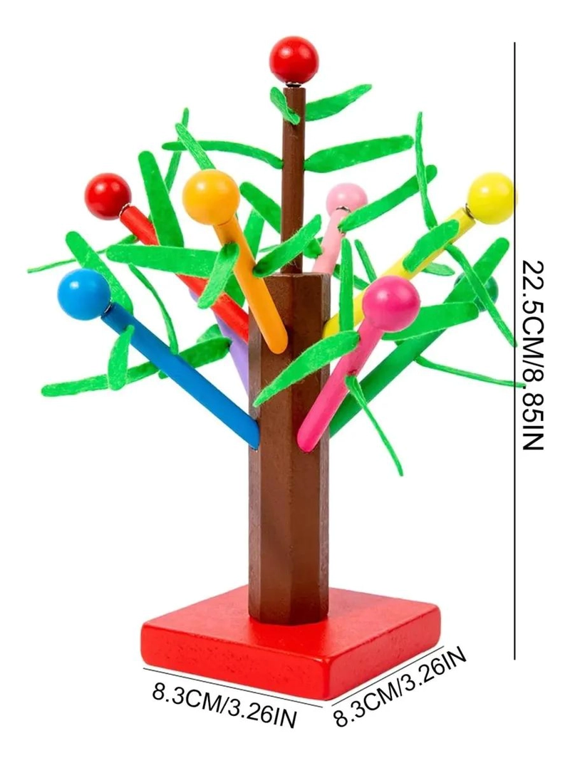 JUGUETE EDUCATIVO ARBOL MAGNE TICO MONTESSORI PARA NIÑOS - 5