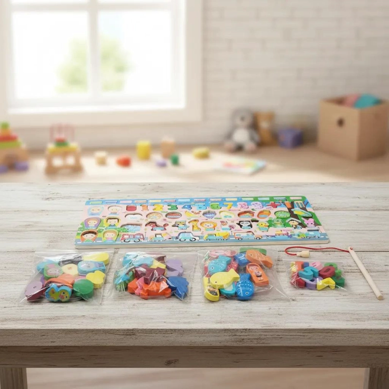 ROMPECABEZAS DE MADERA CON IMAN PARA NIÑOS Y ADULTOS - 3