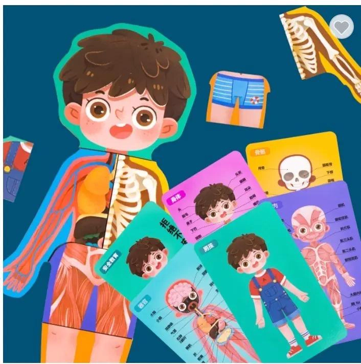 ROMPECABEZAS EDUCATIVO DE MADERA PARTES DEL CUERPO - 1